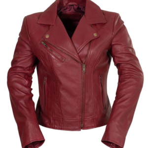 Betsy - Women's Leather Motorcycle Jacket - Choice of Colors - WBL1507