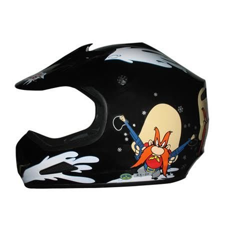DOT Kids ATV Helmet - Dirt Bike - Snow Machine - Back Off - Color Choice - DOTATVKIDSBACKOFF-HI