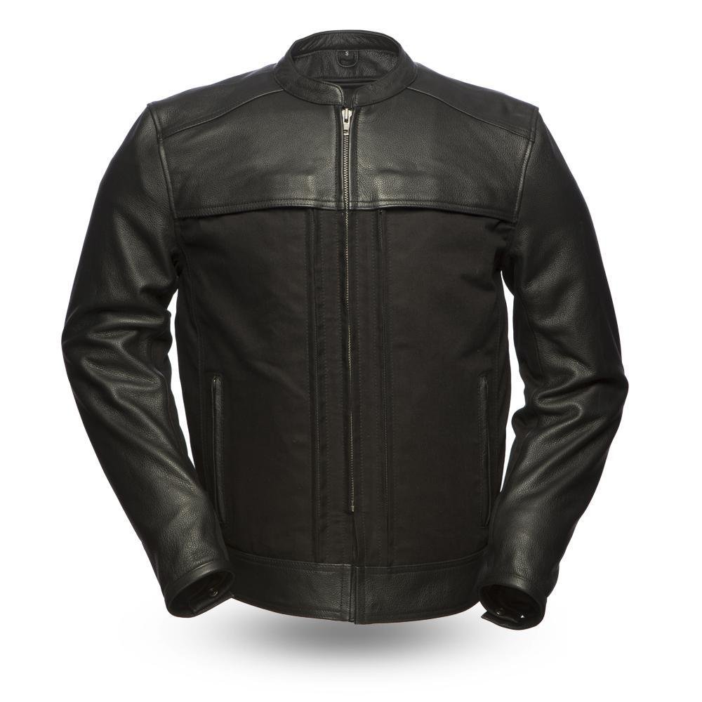 Invader - Motorcycle Leather Jacket - SKU GRL-FIM294CSLZ-FM