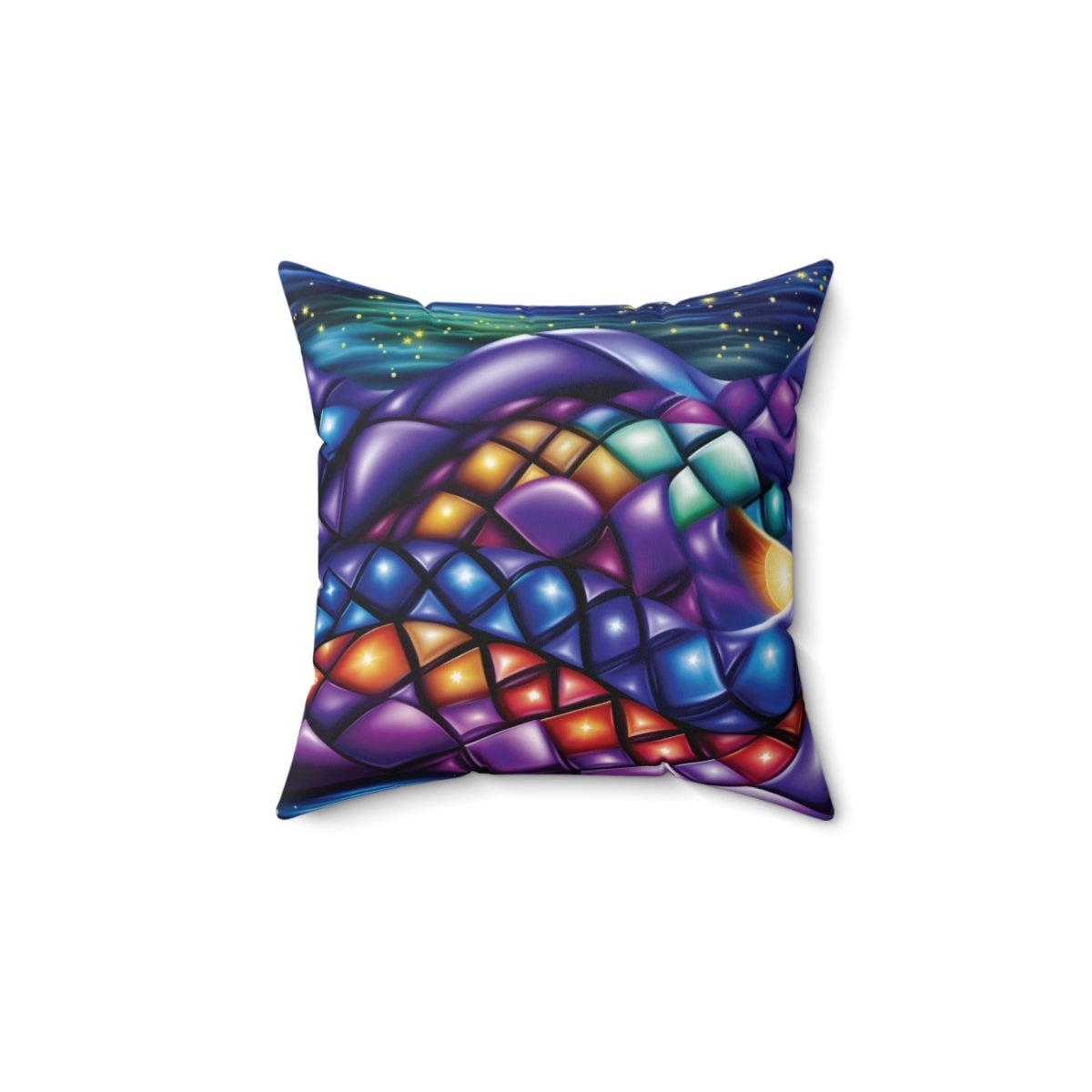 Diamond Abstracts - Multi Colors - Faux Suede Square Pillow Diamond Abstracts - Multi Colors - Faux Suede Square Pillow
