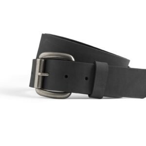 Men's Black Leather Belt | FIMB16004-FM