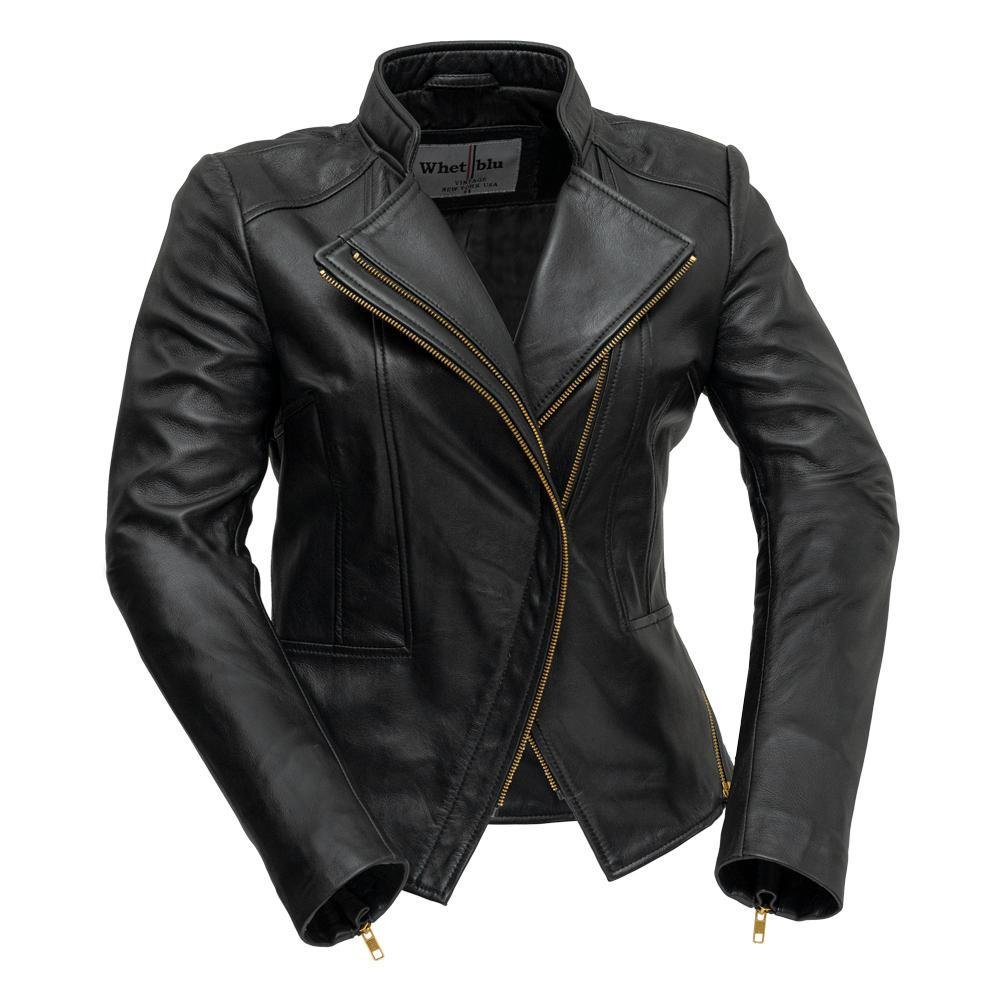 ZOEY - Ladies Leather Blazer - WBL1394-FM