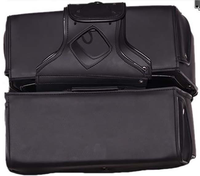 Saddlebags - PVC - Slanted - Heat Protection - Motorcycle - SD1482-PV-DL