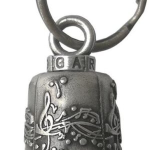 Musical Notes - Gun Metal Motorcycle Guardian Ride Bell - SKU GRL-BL37-GM-DL