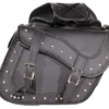 Saddlebags - PVC - Braid and Studs - Zip Off - SD1485-PV-DL