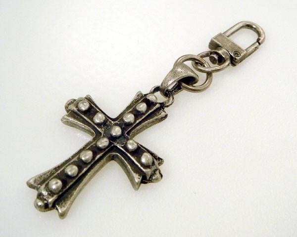 Clip On - Cross - Knight Hack Plating - Add To Your Wallet Chain and More - K-BOLT15P-DS