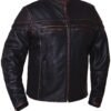 Leather Motorcycle Jacket - Men's - Colorado Brown - Ultra - 6037-RUB-UN