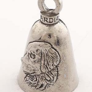 Retriever Dog - Pewter - Motorcycle Guardian Bell® - Made In USA - SKU GB-RETRIEF-DOG-DS