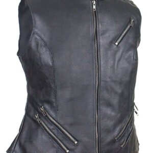 Leather Vest - Women's - Concealed Gun Pockets - Zippers - CL-LV8508-SS-DL Size Chart