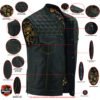 Leather Motorcycle Vest - Men's - Gold Rush Liner - Up To 8XL - DS195-DS