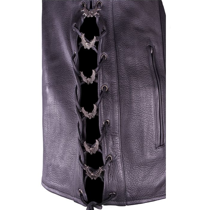 Side Laces Charms - For Vests or Jackets - Set of 6 - Soaring Eagle Design - AC1203-DL