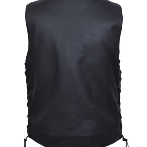 Leather Motorcycle Vest - Women's - Side Laces - 2659-00-UN