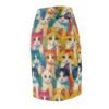 Colorful Cats - Multiple Colors - Women's Pencil Skirt (AOP)