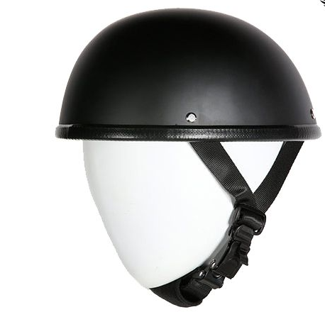 Novelty Motorcycle Helmet - Flat Black - EZ Rider - H505-11-DL