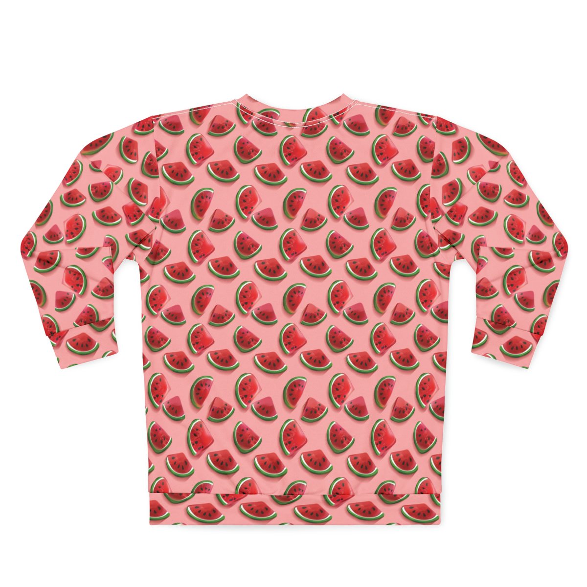 Watermelon Candy Slices - Red Green on Pink - Unisex Sweatshirt Watermelon Candy Slices - Red Green on Pink - Unisex Sweatshirt