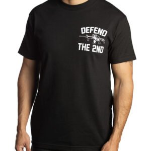 Men's Biker T-shirt - Defend The 2nd - Offends Till Defends- Skull Motorcycle - MT155-DS