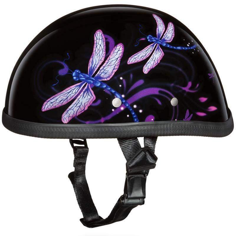 Novelty Motorcycle Helmet - Dragonfly - Eagle Shorty - 6002DF-DH Size Chart