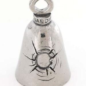 Bullet Hole - Pewter - Motorcycle Guardian Bell - Made In USA - SKU GB-BULLET-HOLE-DS