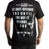 Men's Biker T-shirt - Defend The 2nd - Offends Till Defends- Skull Motorcycle - MT155-DS