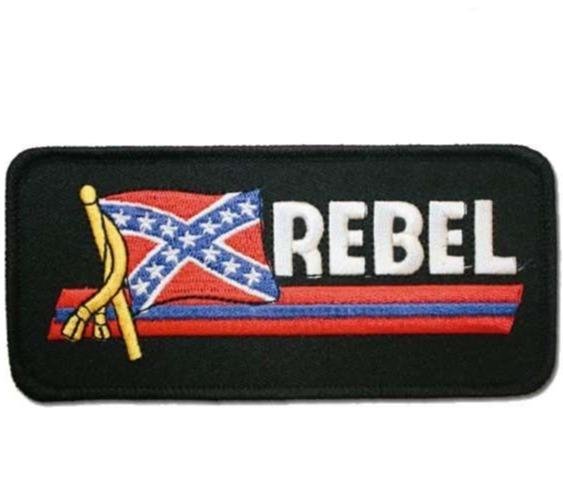 Confederate Flag Patch - Rebel Flag Patch - Small - PAT-D684-DL