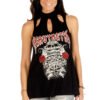 Women's V Back Shirt - Heavy Metal Devilish - Sleeveless - 7221BLK-DS