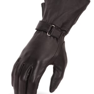 Leather Motorcycle Gloves - Women's - Gauntlet - Open Road - FI125GL-FM