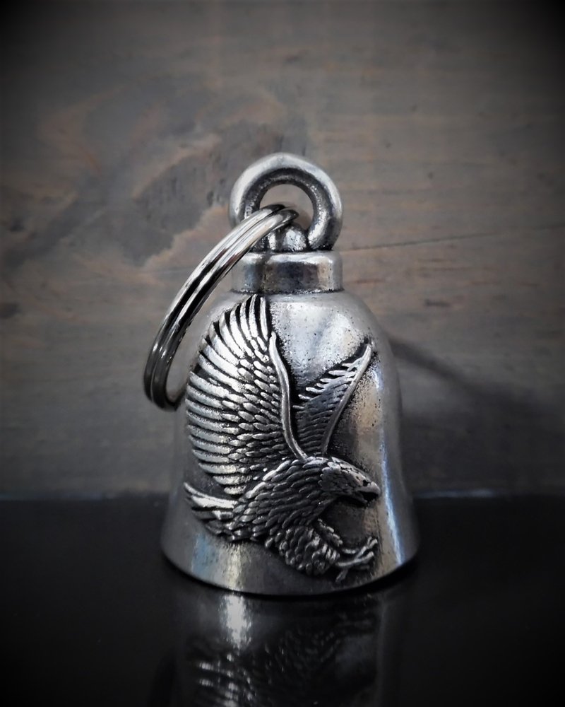 Eagle - Pewter - Motorcycle Spirit Bell - Made In USA - SKU BB43-DS