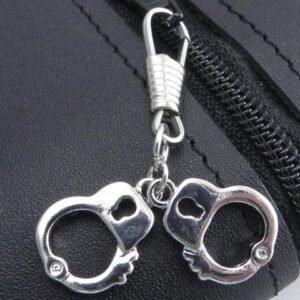 Z-Cuffs Zipper Pull- Mini Cuffs - Chrome - Biker Accessories - Z-CUFFS-DS