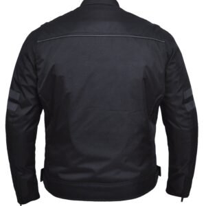 Men's Nylon Textile Racer Style Jacket -SKU K-2148-00-UN