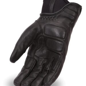 Leather Motorcycle Gloves - Men's - Reflective - Rain Insert - Shadow - FI158GEL-FM