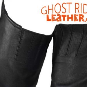 Leather Motorcycle Chaps - Women's - Sling Style No Belt - C1006-11-DL