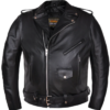 Leather Motorcycle Jacket - Men's - Side Laces - Up To Size 66 - 14.00-UN