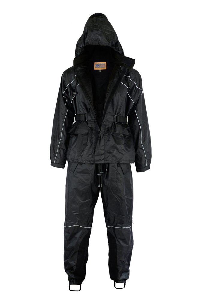 Rain Suit - Men's - Waterproof - Motorcycle - Black - DS590BK-DS