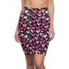 Doodle Hearts Too - Black Pink White - Women's Pencil Skirt (AOP)