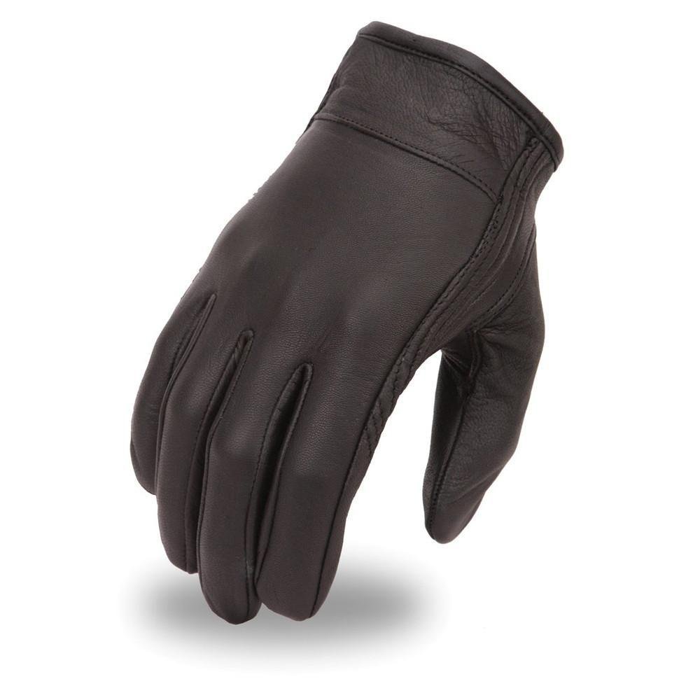 Leather Motorcycle Gloves - Men's - Clean Short - Roadway - FI132GEL-FM