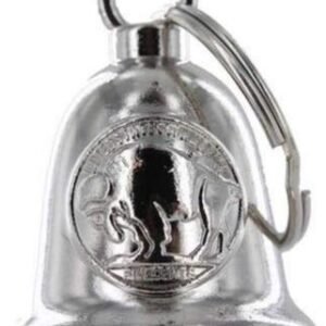 Motorcycle Ride Bell - Spirit Bell - Buffalo Nickel - Chrome - BLC34-DL