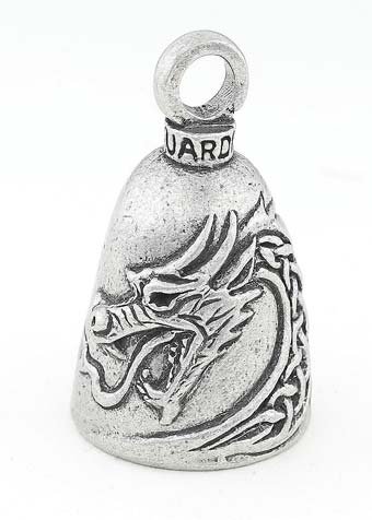 Celtic Dragon - Pewter - Motorcycle Guardian Bell - Made In USA - SKU GB-CELTIC-DRAGON-DS