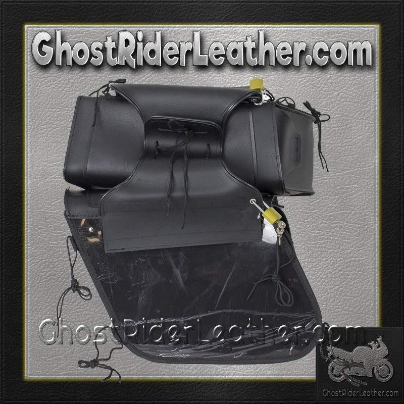 Saddlebags - PVC - Gun Pockets - Motorcycle Luggage - SD4090-NS-PV-DL