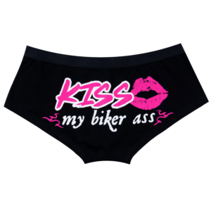 Boyshorts - Women's - Panties - Kiss My Biker Ass - Lingerie - BSHT59-DL