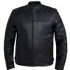 Leather Motorcycle Jacket - Men's - Premium - 6057-NG-UN