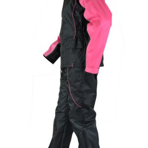 Rain Suit - Women's - Waterproof - Motorcycle - Pink Black - DS598PK-DS