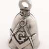 Masonic - Pewter - Motorcycle Guardian Bell® - Made In USA - SKU GB-MASONIC-DS