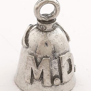 MD - Doctor - Pewter - Motorcycle Guardian Bell® - Made In USA - SKU GB-MD-DS