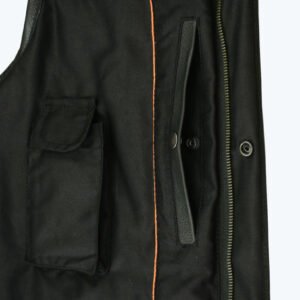 Leather Motorcycle Vest - Men's - Hidden Zipper - Up To 12XL - Big and Tall - DS181A-DS