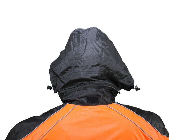 Rain Suit - Men's - Waterproof - Motorcycle - Orange and Black - RS30-ORANGE-DL