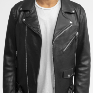 Leather Biker Jacket - Men's Fashion - Lambskin - Jay - WBM2080NZ-FM