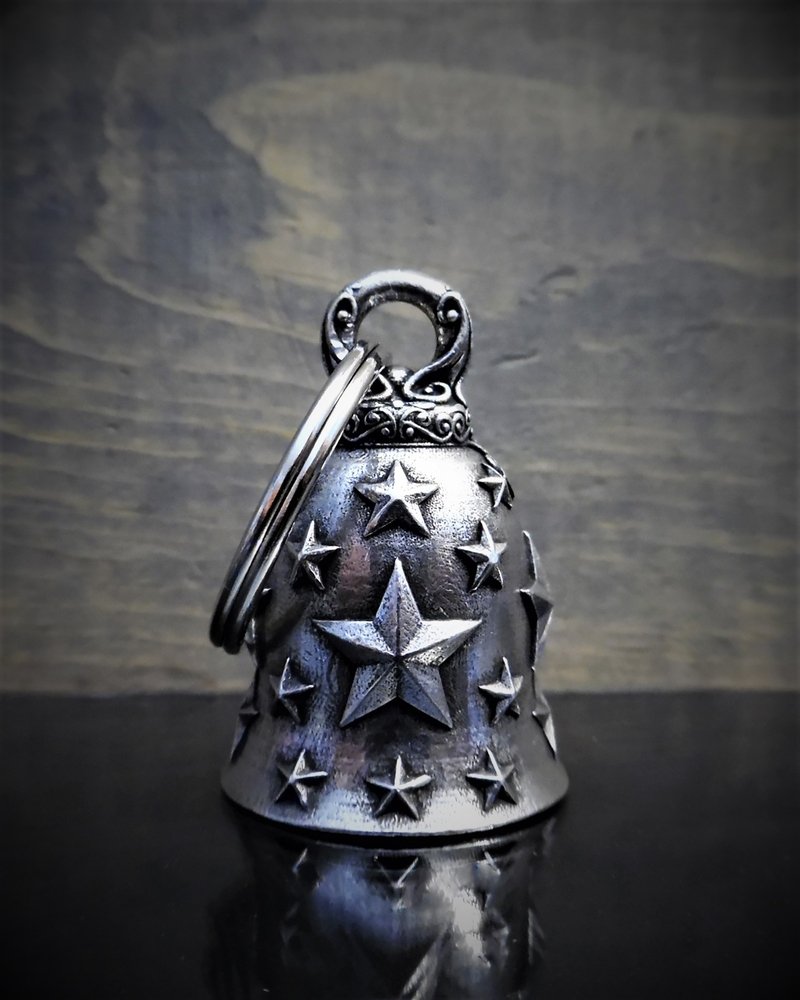 Star - Pewter - Motorcycle Gremlin Bell - Made In USA - SKU BB42-DS
