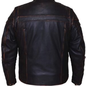 Ultra Leather Motorcycle Jacket - Men's - Colorado Brown - 6037-RUB-UN