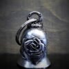 Rose - Pewter - Motorcycle Spirit Bell - Made In USA - SKU BB67-DS