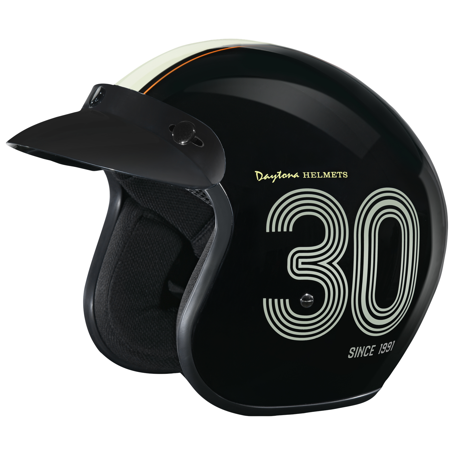 DOT Motorcycle Helmet - 30th Anniversary - Open Face - Daytona - DC6-DAY-DH